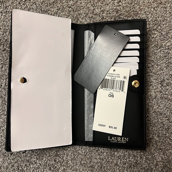 NWTs Ralph Lauren black wallet - Picture 9 of 11